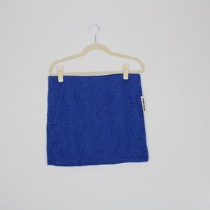 NWT Nollie Blue Lace Pencil Skirt